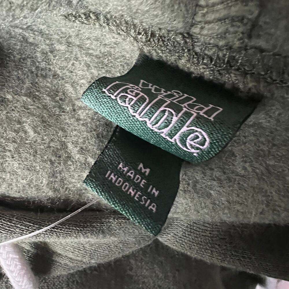 Wild Fable Women's Olive Long Sleeve Cropped Hoodie - Size Medium - NWT - Picture 2 of 7